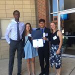 Mohamud Mohamed '19, Emilie Tomas '19, Chuill Lip '18, and Emma Blom '17